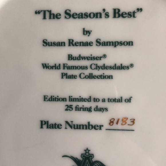 Anheuser-Bush plate 1991 - Picture 6 of 15